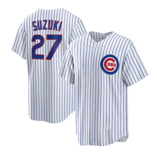 Men s Chicago Cubs Baseball Jersey SWANSON 7 SUZUKI 27 HAPP 8 Adult Replica Player Name Sport Jersey