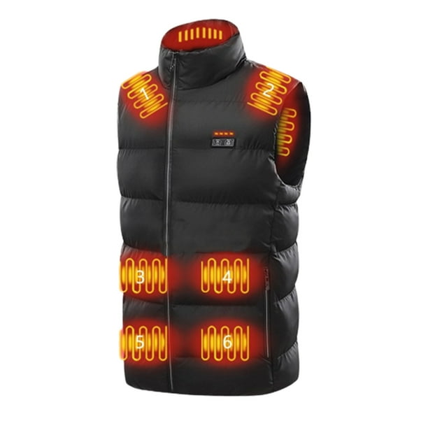 Mujeres Abrigos de Invierno Chalecos de Calefacción para Hombres Y Mujeres, Chaquetas de Calefacción con Capucha de Invierno Unisex, Chalecos de Ropa de Calefacción Usb Ligeros con 3 Dispositivos de C
