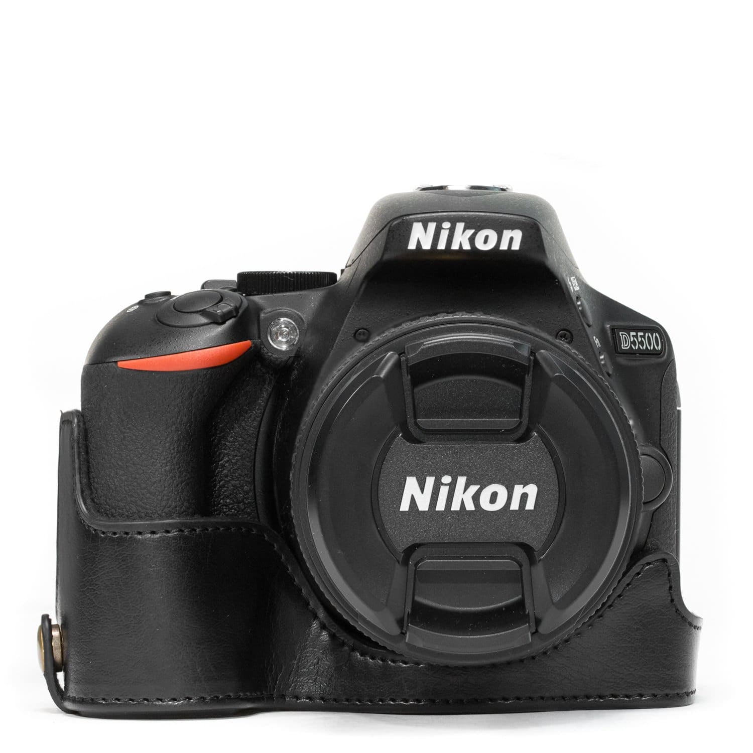 Christchurch Established theory pad MegaGear Nikon D5600, D5500 Ever Ready Leather Camera Half Case and Strap -  Walmart.com