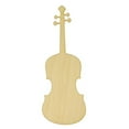 thumbnail image 1 of Package of 1, Jumbo 6. 75" X 18" X 1/4" Baltic Birch Plywood Violin Wood Cutout For Art & Craft Project, Made in USA, 1 of 1