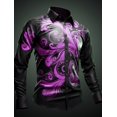 thumbnail image 1 of Camisa para hombre con estampado 3D de flores, para uso diario, para salir, otoño e invierno, de manga larga, ligera, de tejido elástico en 4 direcciones, 1 of 6
