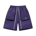 thumbnail image 2 of Mens Gym Wear Mens Work Shorts Stretch Sleeping Shorts for Men Work Shorts Men Men Clothes Mens Shorts Stretch Waist Mens Shorts Clearance Sale, Purple, XL, 2 of 9