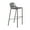 Black, variant on LeisureMod Devon Modern Outdoor Bar Stool with Powder Coated Aluminum Frame and Footrest (Black)