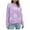 Purple, variant on Lovskoo Sweaters for Women Loose Flowers Round-Neck Sweater Winter Long Sleeve Blouse Green