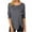 Gray, variant on Patlollav Womens T-Shirt Fashion Solid Loose Long Sleeve Blouse Round-Neck Casual Tops