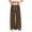 Brown, variant on Girl's Baggy Track Pants Wide Leg Elastice Waist Drawstring Sweatpants Side Striped Parachute Barrel Athletic Joggers Pants Y2K Clothes Brown