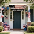 thumbnail image 5 of SMKE Patriotic Half Fan Bunting,35X17In 250 Years American Flag Banner,Usa National Fan Banner,Stars & Stripes Decor Flag,Independence Day Decor,Festival Scene Hanging Decoration,Durable Fabric, 5 of 8