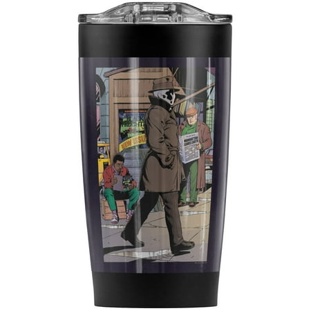 

Watchmen Rorschach Take A Walk Stainless Steel Tumbler 20 oz Coffee Travel Mug/Cup Vacuum Insulated & Double Wall with Leakproof Sliding Lid | Great for Hot Drinks and Cold Beverages