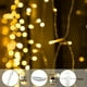 thumbnail image 4 of Guirnalda de luces LED navideñas para ventana, 5 m, 216 luces LED, copos de nieve, decoración navideña para interiores y exteriores, fiestas y ventanas (blanco cálido), 4 of 5