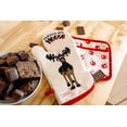 thumbnail image 3 of LazyOne Chocolate Moose Oven Mitt and Pot Holder Set, Cute Kitchen Accessories, Set of 1 Matching Oven Glove and 1 Hot Pad, 3 of 3