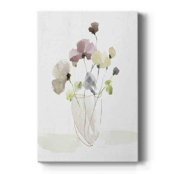 Choose Happy Bouquet I Premium Gallery Wrapped Canvas - Ready to Hang