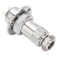 thumbnail image 4 of 2PCS Aviation Plug Connector 2 Pin Round Zinc Based Alloy Shell Silver Plated Copper Wire Connector AC DC 250V 20mm, 4 of 5