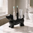 thumbnail image 2 of Msgweeeg Toothbrush Holders Bathroom Toothbrush Holder Dachshund Toothbrush Organizer Base for Toothpaste and Makeup Brushes, 2 of 7