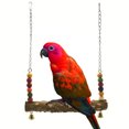 thumbnail image 4 of Bird Parrot Toy Creative Cute Parrot Swing Bird Swing Accessory with Wooden Bead, 4 of 4