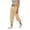 Khaki, variant on Women's Pants All Season drawstring waist solid color with pockets stretchy easy to match perfect for summer weather Yellow S