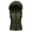 Army Green, variant on KICILVS Puffer Vest Women Faux Fur Hooded Zip Up Sleeveless Winter Coat with Pockets for Outdoor Wear Green