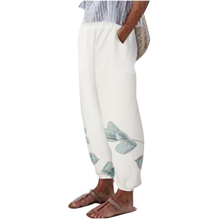 

Ziloco Women s Summer Casual Comfortable Loose Pocket Solid Color Trousers Pants maternity pants Green XL