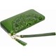 thumbnail image 2 of Women's Flora Genuine Leather Designer Wristlet Wallet Money Organizer (medium 7.87'(w) X 1.18' (d) X 3.94' (h), Green) Green Medium 7.87'(w) X 1., 2 of 4