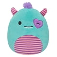 thumbnail image 1 of Squishmallows 5” Valentines – Teal Monster, 1 of 2