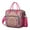 Rose-red-22, variant on Stylish Boho Floral Lunch Bag - Large Waterproof Insulated Tote with Leakproof Design & Shoulder Strap (Vintage Exotic Colors)