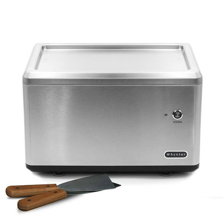 Whynter ICR-300SS Portable Instant Automatic Compressor Ice Cream Maker Frozen Pan Roller in Stainless Steel
