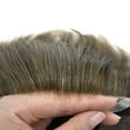 thumbnail image 2 of Mens Hairpiece Lyrical Hair Toupee for Men French Lace with PU Men's Toupee Black Brown Blonde Gray 6X9 #6, 2 of 6