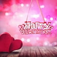 thumbnail image 4 of Valentine's Day Decoration "Happy Valentine's!" Decorative Pendant,Non-Woven Fabric Hanging Ornament Romantic Decor for Party & Home,13.8x5.6", 4 of 5