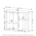 thumbnail image 2 of Furinno Classic TV Stand with Plastic Poles for TV up to 40-Inch, Amber Pine/Black, 2 of 6