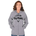 thumbnail image 3 of US Air Force I Love My USAF Man Zip Hoodie Sweatshirt Women Brisco Brands S, 3 of 6