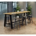thumbnail image 5 of KFI Studios Urban Loft 7' x 3.5' Bar Table, Solid Wood Natural Top, 5 of 6