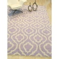 thumbnail image 4 of EORC Purple Hand Knotted Wool Contemporary Moroccan Rug, 9'6 x 13'6, 4 of 4
