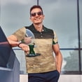 thumbnail image 3 of Lsque Pikmin Pattern Golf Shirts for Men Dry Fit Print Moisture Wicking Performance Short Sleeve Polo Shirt-4X-Large, 3 of 7