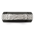 thumbnail image 3 of Edward Mirell Black Ti w/Sterling Silver Casted 9mm Band, 3 of 6