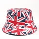 thumbnail image 1 of Sombreros con estampado de la bandera de Inglaterra, sombrero de pescador de doble cara con visera protectora solar para hombres y mujeres., 1 of 7