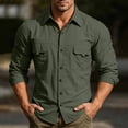 thumbnail image 2 of JTSRKL Mens Ice Silk Long Sleeve Shirts Quick Dry Mesh Back Ventilation Breathable Tees Zip Pockets Loose Fit Tactical Fishing Outdoor Tops, 2 of 9