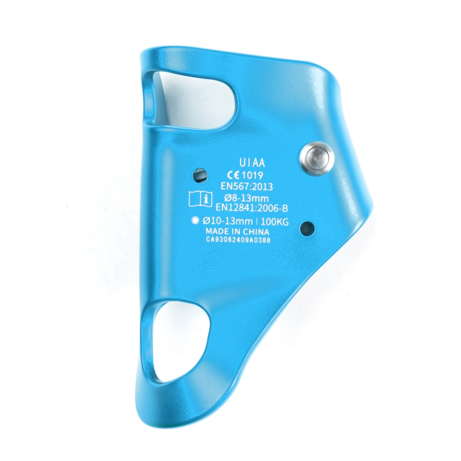 Ascending Rigging Clamp Rock Climbing Chest Ascender Safety Aluminum Anti Slip Abdominal Riser Rigging Clamp for Mountaineering