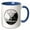 Blue/White, variant on 3drose, Montana Collectible Quarter, 11oz Mug