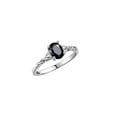 thumbnail image 4 of RYLOS Rings for Women Sterling Silver Classic Style Birthstone Ring 7X5MM Oval Gemstone &  Diamonds October Onyx Jewelry for Women Size 9, 4 of 8