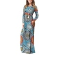 thumbnail image 2 of HAOMEILI Women Short/Long Sleeve Loose Plain Maxi Dresses Casual Long Dresses with Pockets, 2 of 5