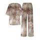 thumbnail image 5 of ICHUANYI Liquidación Mujeres Casual Verano Impreso Cuello Redondo Manga Corta Tops Y Traje De Pantalones Largos ICHUANYI WER202308246353, 5 of 5