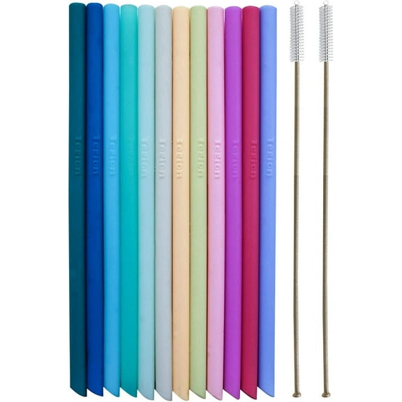 Mini Short Pinch Test Passed 5.5" Replacement Reusable Toddlers& Kids&Baby Silicone Small Straws for The First Years Take & Toss Spill Proof Straw Cup-Safe Fun for Baby Teething Chewing