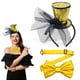 thumbnail image 1 of Mini sombrero de copa con lazo adecuado para niñas y mujeres, fiestas temáticas, carnaval, Halloween, accesorios, una diadema., 1 of 1