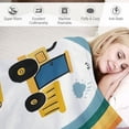 thumbnail image 3 of Orinice Construction Theme Rainbow Tractor Truck Warm Lightweight Blanket Soft Fleece Blankets for All Seasons - Perfect Decor for Living Rooms, Sofas, and Offices - Multiple Sizes Available 50x60in, 3 of 6