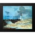 thumbnail image 2 of Monet, Claude 14x12 Black Modern Framed Museum Art Print Titled - La Jettee Du Harvre, 2 of 5