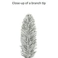 thumbnail image 7 of Puleo International 7 ft Pre-Lit Flocked Artificial Alpine Pencil Tree 318 Tips 150 Clear Lights, 7 of 7