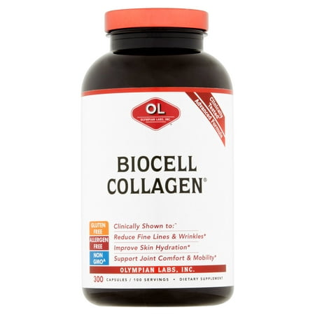 Olympian Labs Biocell Collagen Capsules Dietary Supplement, 300