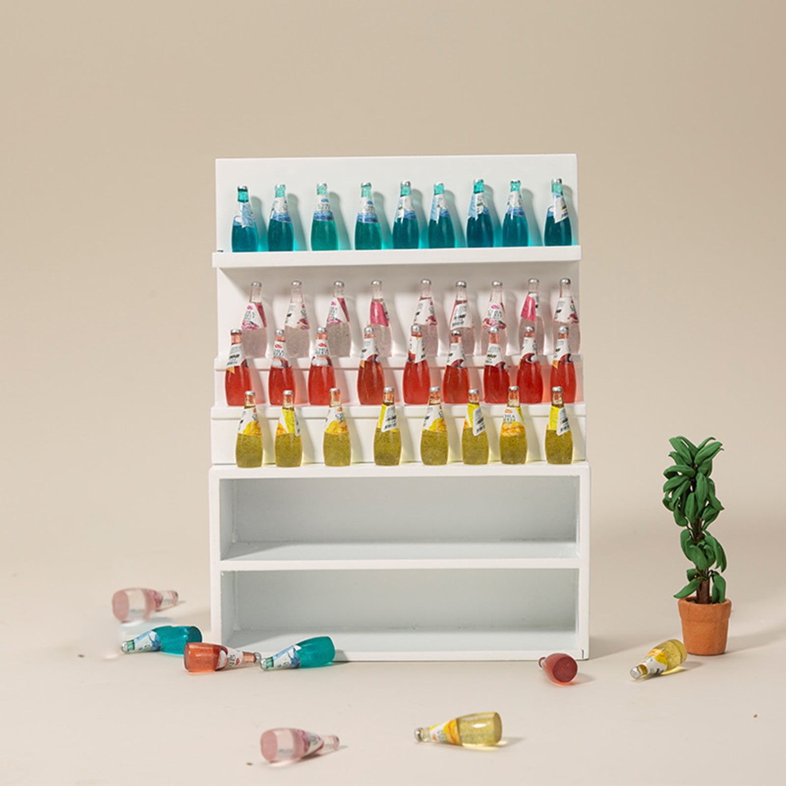 Hesroicy 1 Set Doll House Shelf Realistic Cute High Reduction 3D Shape