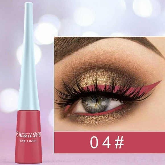 Liquid Eyeliner Awwp Clear Out Stock Matte Light Shiny Smoky Eyes Eyeshadow Waterproof Glitter Liquid Eyeliner 30Ml， Makeup Eyeliner Red Eyeliner
