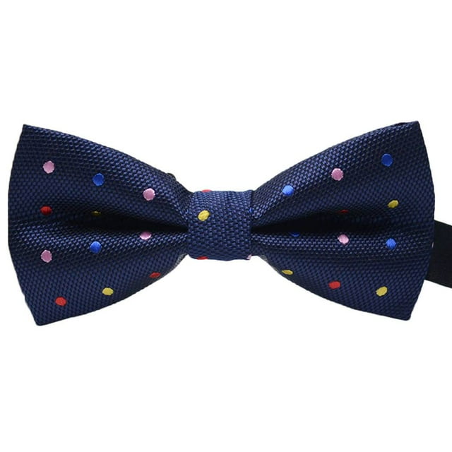 Maoww Men Colorful Pattern Formal Necktie Adult Male Business Meeting Wedding Polyester Yarn Bowtie