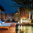 thumbnail image 4 of New!!Hanging Brown Solar Lantern Iron Lamp Ornament Solar Light Projection Lamp, 4 of 11